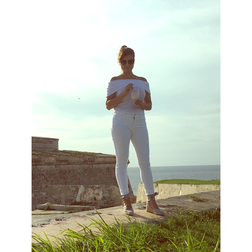 White “Hayden Lucky Jeans”